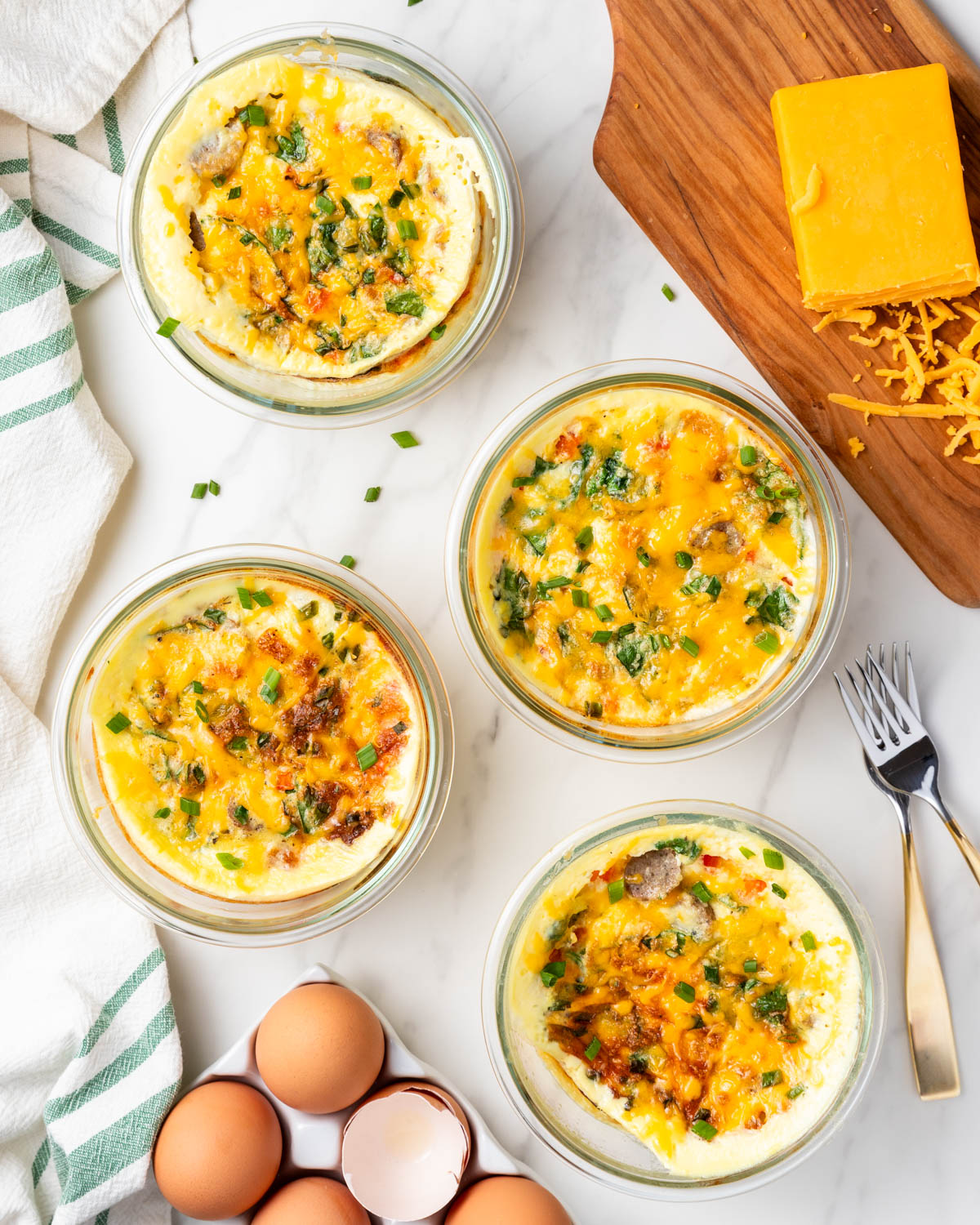 High Protein Baked Egg Bowl